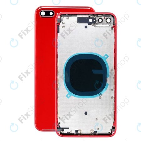 Apple iPhone 8 Plus - Hátsó Ház (Red)