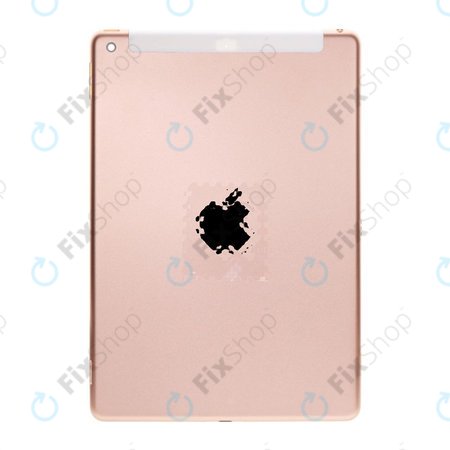 Apple iPad (7th Gen 2019, 8th Gen 2020) - Akkumulátor Fedőlap 4G Változat (Rose Gold)