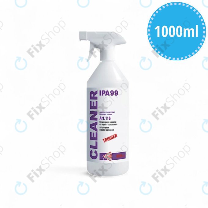 Izopropanol 99%, 1000 ml, szórófejes, Cleanser IPA