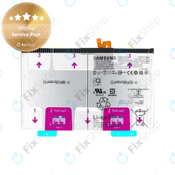 Samsung Galaxy Tab S10 FE+ X620, X626 - Akkumulátor EB-BX828ABE 10090mAh - GH82-37171A Genuine Service Pack