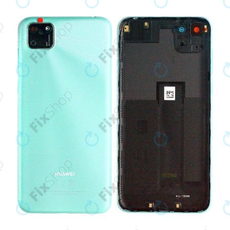 Huawei Y5p - Akkumulátor Fedőlap + Hátlapi Kameralencse Üveg (Mint Green) - 97070XVF Genuine Service Pack