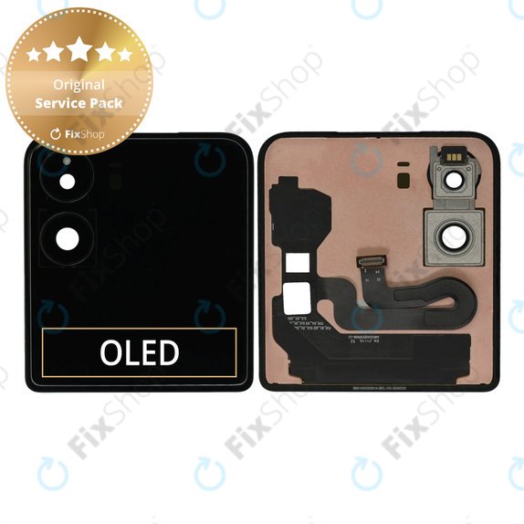 Xiaomi Mix Flip 2405CPX3DC - LCD Kijelző + Érintőüveg (Külső) (Purple) - 560005000N800 Genuine Service Pack