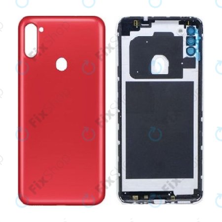 Samsung Galaxy A11 A115F - Akkumulátor Fedőlap (Red)