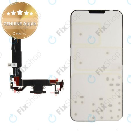 Töltő Csatlakozó + Flex Kábel | iPhone 16 | Black | 923-11222 | Genuine Apple