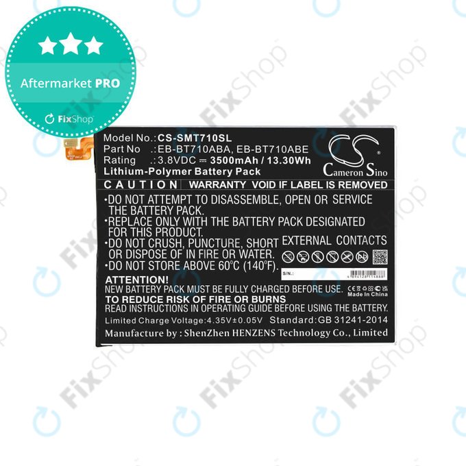 Akkumulátor Samsung Galaxy Tab S2 8.0, 3500mAh, Li-Pol, 3.8V, EB-BT710ABA, HQ