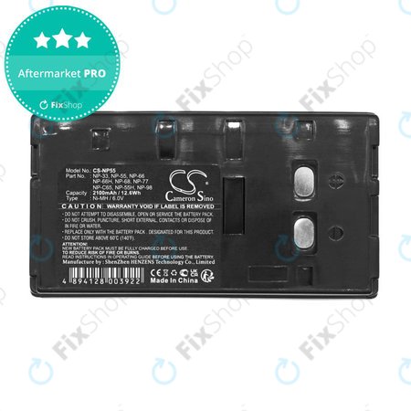 Akkumulátor Blaupunkt, Sony, Akai, HP, 2100mAh, Ni-MH, 6V, NP-33, HQ