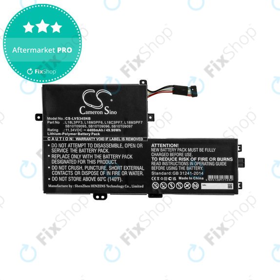Akkumulátor Lenovo IdeaPad C340 14, 15, 4400mAh, Li-Pol, 11.34V, 5B10T09095, HQ