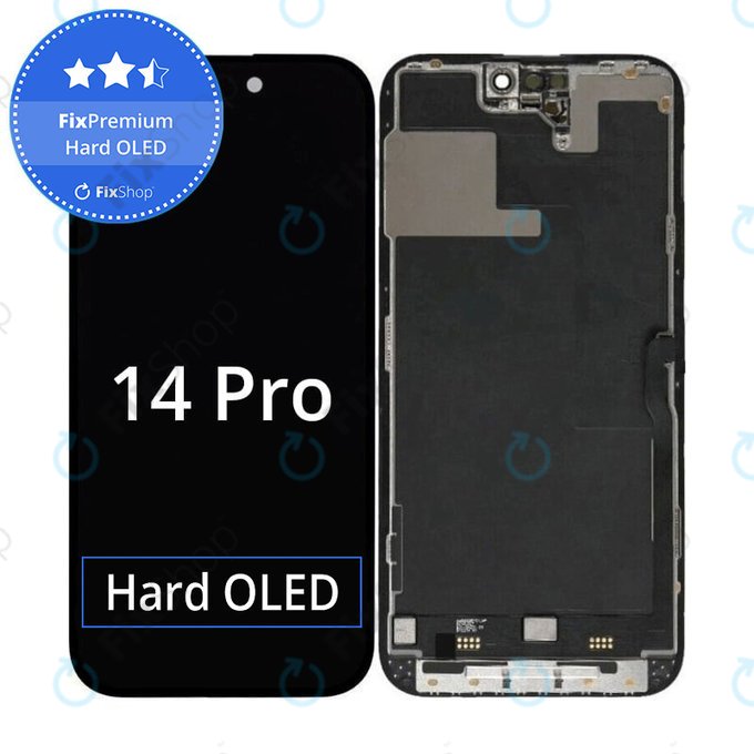 Apple iPhone 14 Pro - LCD Kijelző + Érintőüveg + Keret Hard OLED FixPremium