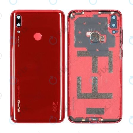 Huawei Y7 (2019) - Akkumulátor fedőlap (Coral Red) - 02352KKL Genuine Service Pack