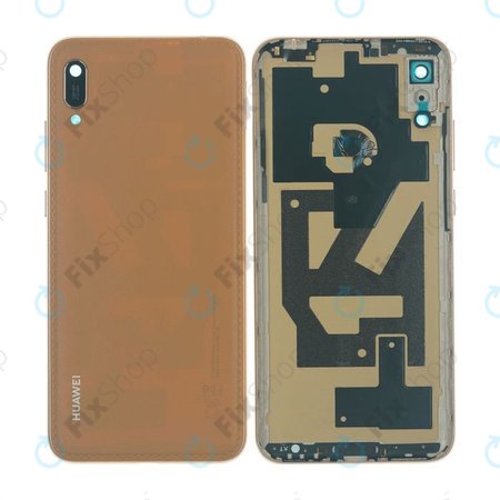 Huawei Y6 (2019) - Akkumulátor fedőlap (Amber Brown) - 02352MQY, 02352MRA, 02353AQU Genuine Service Pack