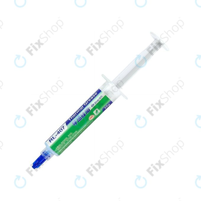 Szilikon hővezető paszta Relife RL-407, 6 W/mK, 20g, kék