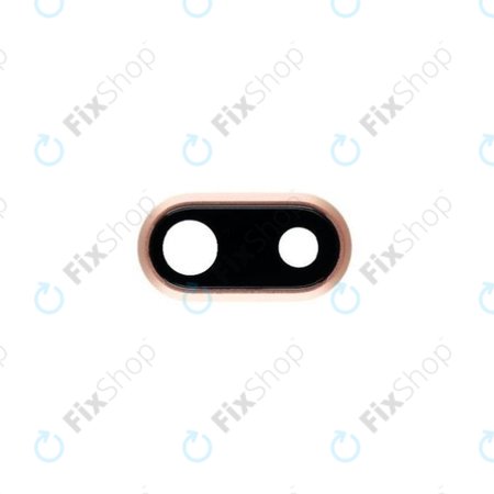 Apple iPhone 8 Plus - Hátsó Kamera Üveg Kerettel (Gold)