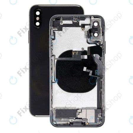 Apple iPhone XS - Hátsó Ház Apró Alkatrészekkel (Space Gray)