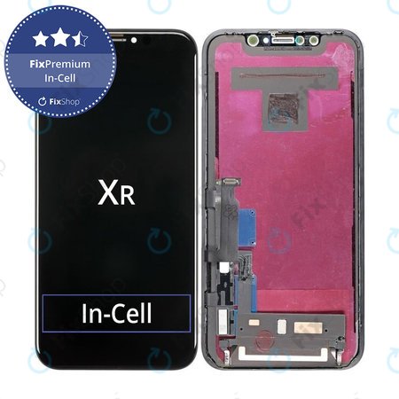 Apple iPhone XR - LCD Kijelző + Érintőüveg + Keret In-Cell FixPremium