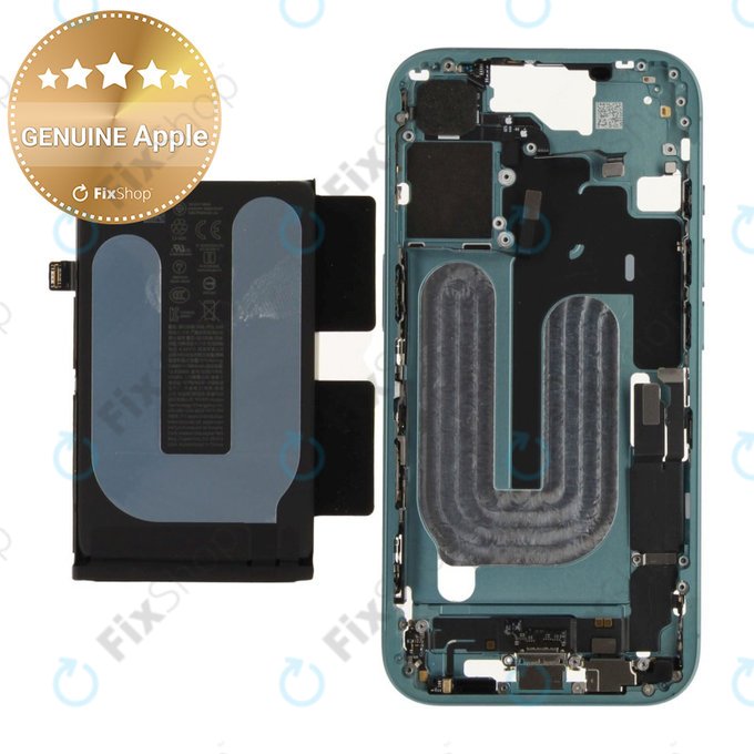 Középső keret akkumulátorral | iPhone 16 | Green | ZD076-00683 | Genuine Apple