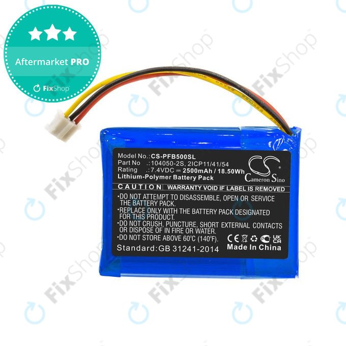 Akkumulátor Philips Fidelio B5/12, Fidelio HTL9100, Fidelio HTL9300, 2500mAh, Li-Pol, 7.4V, 104050-2S, HQ