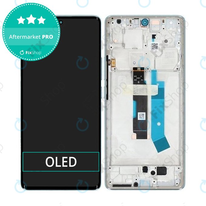Xiaomi Redmi Note 14 Pro 4G 24116RACCG - LCD Kijelző + Érintőüveg + Keret (Ocean Blue) OLED