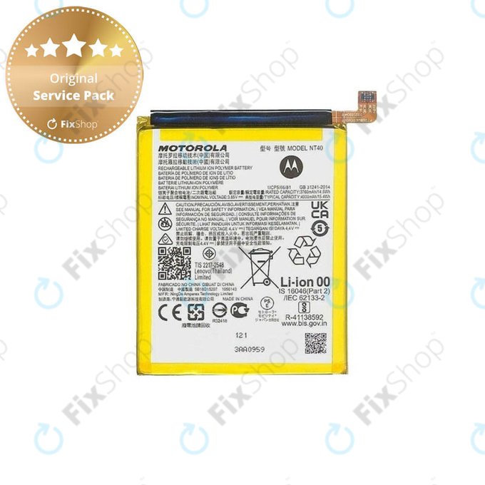 Motorola Moto E20 XT2155-3 - Akkumulátor NT40 4000mAh - SB18D15207 Genuine Service Pack
