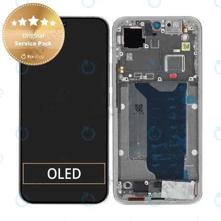 Kijelző Xiaomi 15T Pro 5G, Gray, Érintőüveg kerettel, 5600050O12U00, Genuine Service Pack