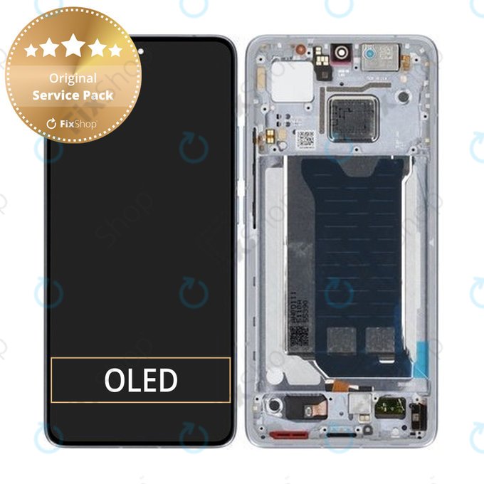 Xiaomi Poco F7 Pro 5G - LCD Kijelző + Érintőüveg + Keret (Blue) - 56002100O1100 Genuine Service Pack