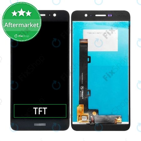 Huawei Y6 Pro - LCD Kijelző + Érintőüveg (Black) TFT