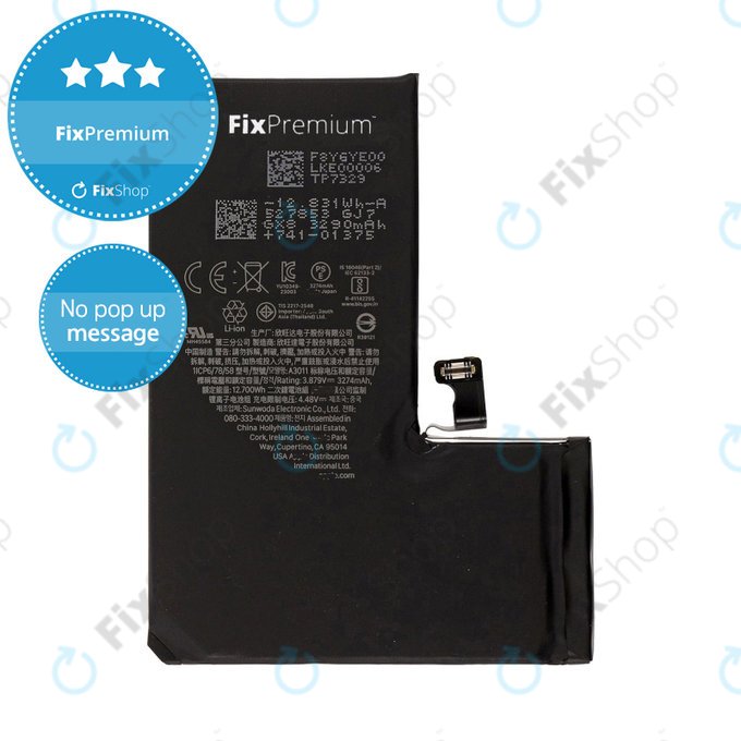 Akkumulátor iPhone 15 Pro, 3274mAh, DIAGNOSTIC
