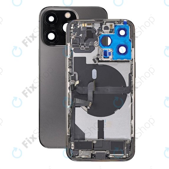 Apple iPhone 13 Pro - Hátsó Ház Apró Alkatrészekkel (Graphite)