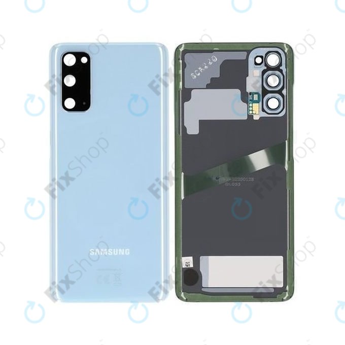 Samsung Galaxy S20 G980F - Akkumulátor Fedőlap (Cloud Blue) - GH82-22068D, GH82-21576D Genuine Service Pack