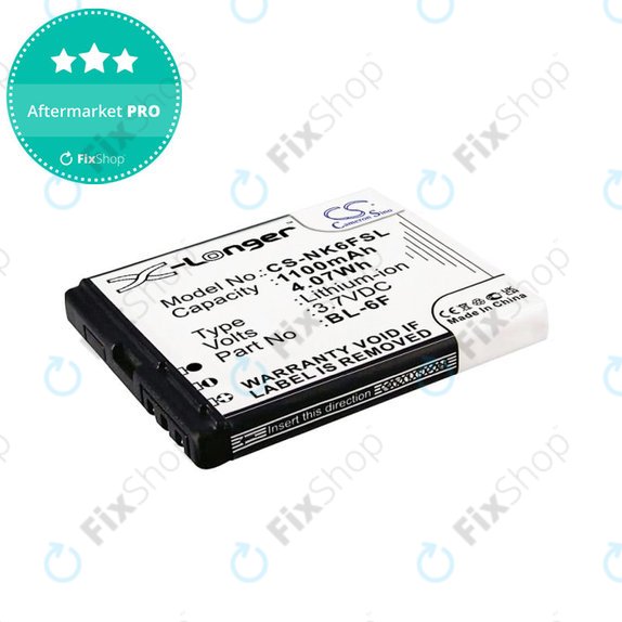 Akkumulátor Nokia N78, N79, N95 8GB, 1100mAh, Li-Ion, 3.7V, BL-6F, HQ
