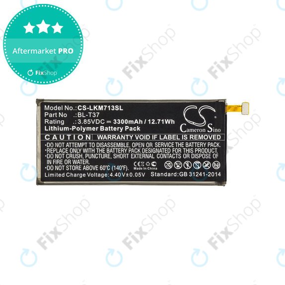Akkumulátor LG L713dl, LG LG-Q710al, LG Lm-L713dl, 3300mAh, Li-Pol, 3.85V, BL-T37, HQ