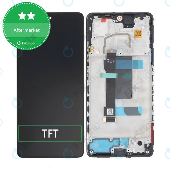 Xiaomi Poco X5 Pro - LCD Kijelző + Érintőüveg + Keret (Astral Black) TFT