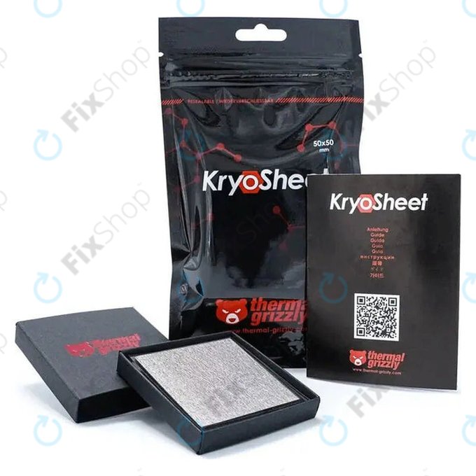Hővezető lap 38x38x0,2mm, Thermal Grizzly KryoSheet