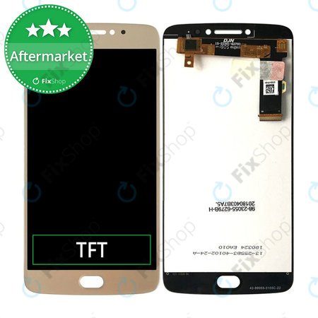 Moto E4 Plus XT1772 - LCD Kijelző + Érintőüveg (Gold) TFT