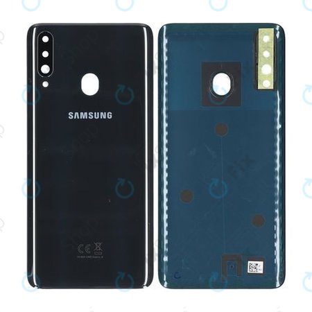 Samsung Galaxy A20s A207F - Akkumulátor Fedőlap (Black) - GH81-19446A Genuine Service Pack