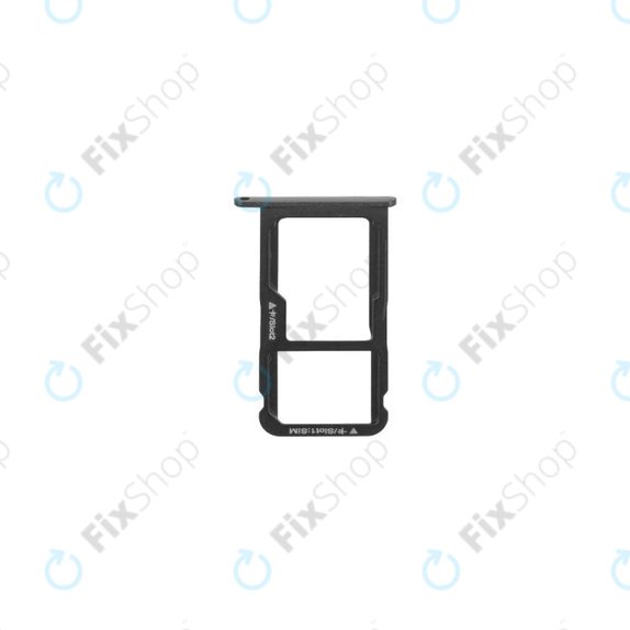 Huawei P8 Lite ALE-L21, P9 Lite (2017) PRA-L21 - SIM Adapter (Black) - 51661CYH Genuine Service Pack