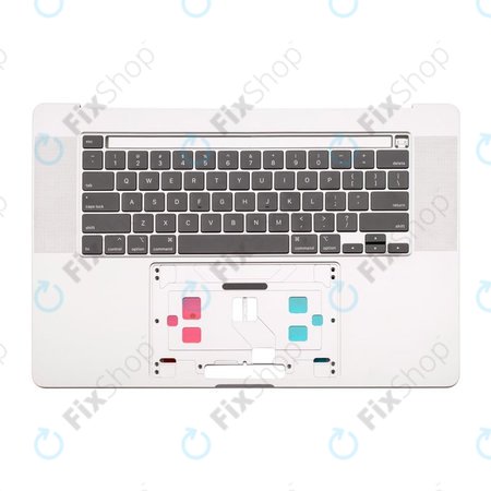 Apple MacBook Pro 16" A2141 (2019) - Felső Billentyűzet Keret + Billentyűzet US (Silver)