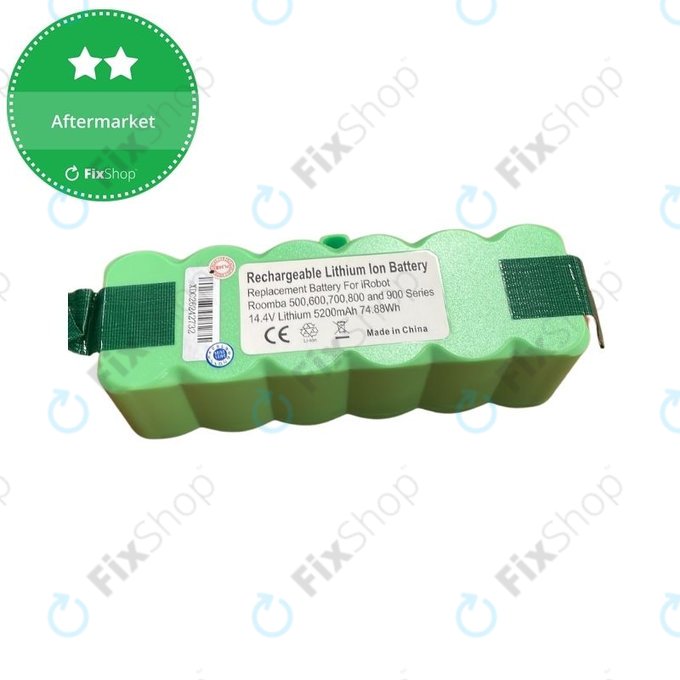 iRobot Roomba 600, 700, 800, 900-series - Akkumulátor 2130LI, 4502233, 4374392 Li-Ion 14.4V 5200mAh