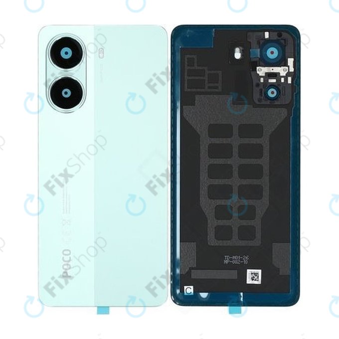 Xiaomi Poco X7 Pro 2412DPC0AG - Akkumulátor Fedőlap (Green) - 56002900O1000 Genuine Service Pack