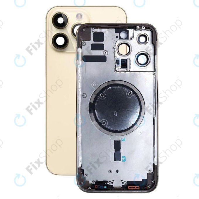 Apple iPhone 14 Pro Max - Hátsó Ház (Gold)