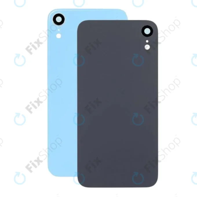 Apple iPhone XR - Hátsó Ház Üveg + Hátlapi Kameralencse Üveg (Blue)
