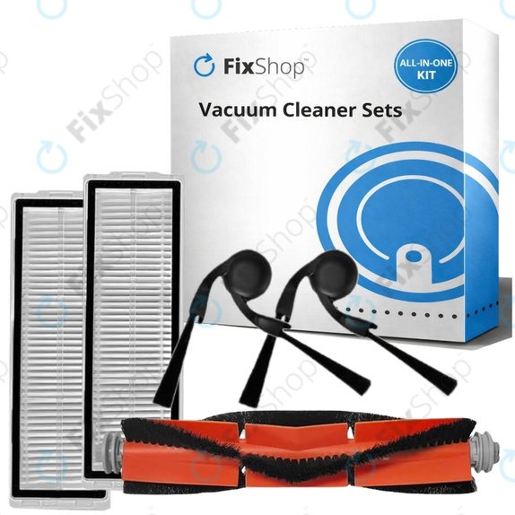Pótalkatrész készlet Xiaomi Robot Vacuum 5, 5 Pro (1x Főkefe, 2x Szűrő, 2x Oldalkefe)
