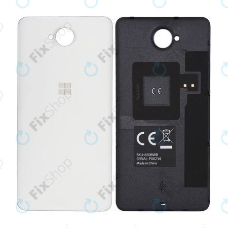Microsoft Lumia 650 - Akkumulátor fedőlap (Fehér) - 02511B1