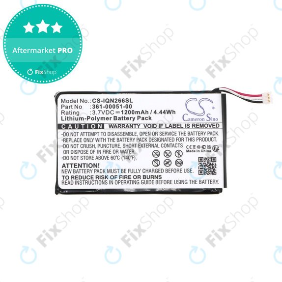 Akkumulátor Garmin Nüvi 2660, 1200mAh, Li-Pol, 3.7V, 361-00051-00, HQ
