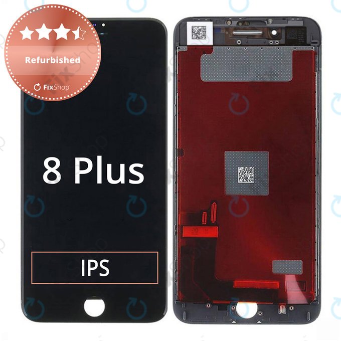 Apple iPhone 8 Plus - LCD Kijelző + Érintőüveg + Keret (Black) Refurbished