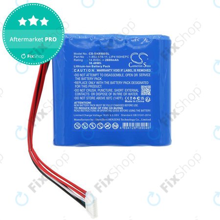 Akkumulátor Sony GTK-XB60, 2600mAh, Li-Ion, 14.8V, 1-853-678-11, HQ