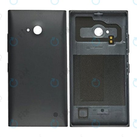 Nokia Lumia 730, 735 - Akkumulátor fedőlap + NFC Antennák (Black)