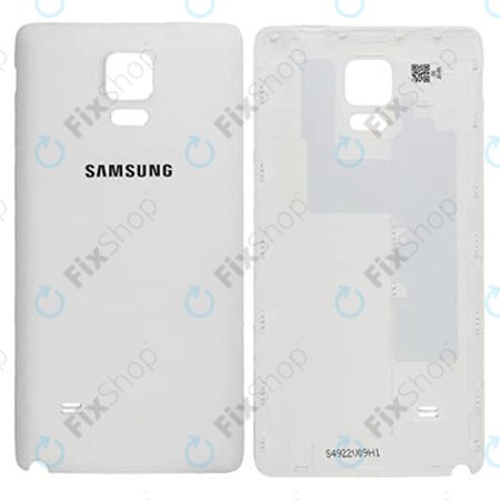 Samsung Galaxy Note 4 N910F - Akkumulátor Fedőlap (Frosted White)