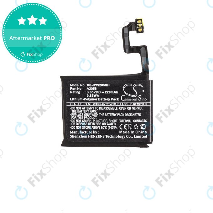 Apple Watch 4 40mm - Akkumulátor A2058 220mAh HQ
