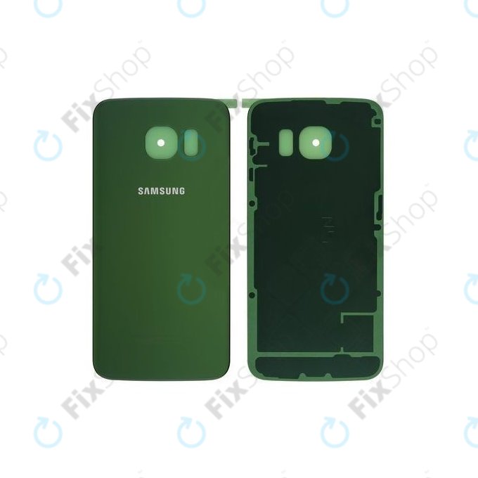 Samsung Galaxy S6 Edge G925F - Akkumulátor Fedőlap (Green Emerald) - GH82-09602E Genuine Service Pack