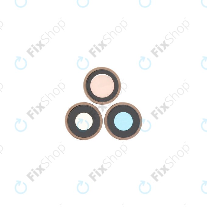 Apple iPhone 16 Pro, 16 Pro Max - Hátlapi Kamera Lencse Kerettel (Desert Titanium) - 3db